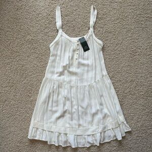WILD FABLE NWT Fit and Flare Dress Sundress Ivory Size XSmall